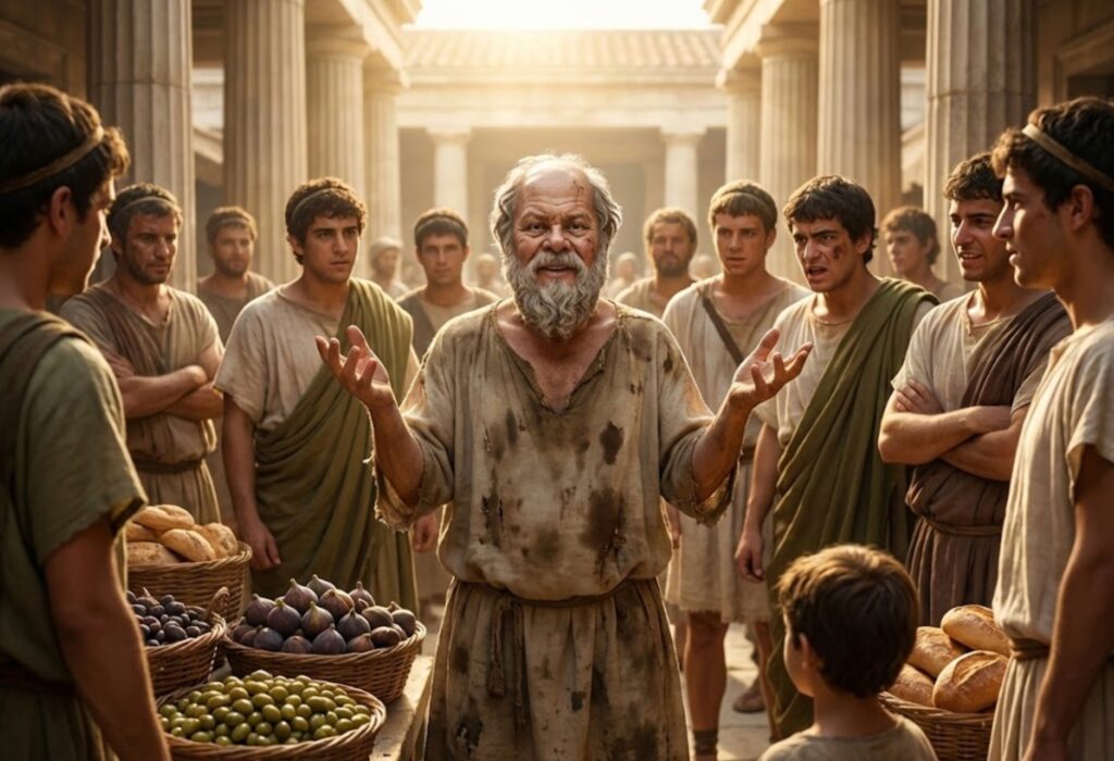 سقراط: الرجل الذي قتلته أسئلته