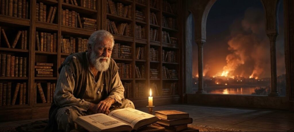 آخر أمين مكتبة في بغداد