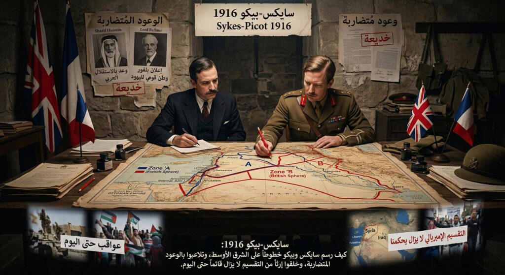 سايكس-بيكو: الخريطة التي ولّدت قرناً من الصراع