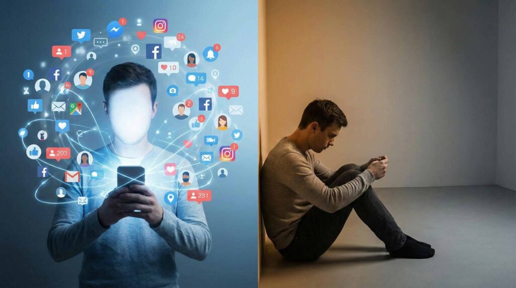 الوحدة في عصر التواصل: لماذا نشعر بالعزلة رغم الاتصال؟