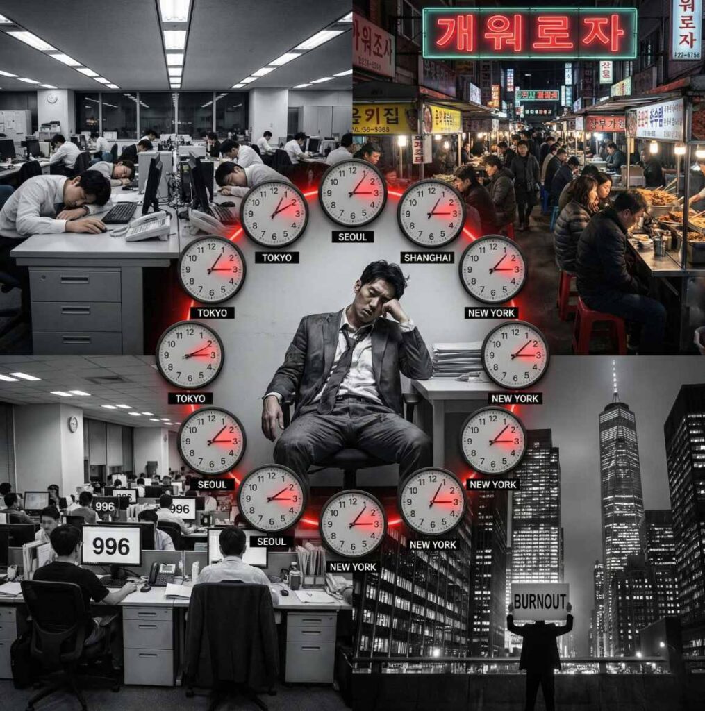 العمل حتى الموت: ثقافة العمل الجامحة في آسيا والغرب